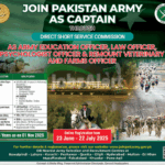Join Pak Army as Captain