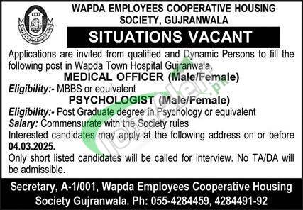 WECHS Gujranwala Jobs