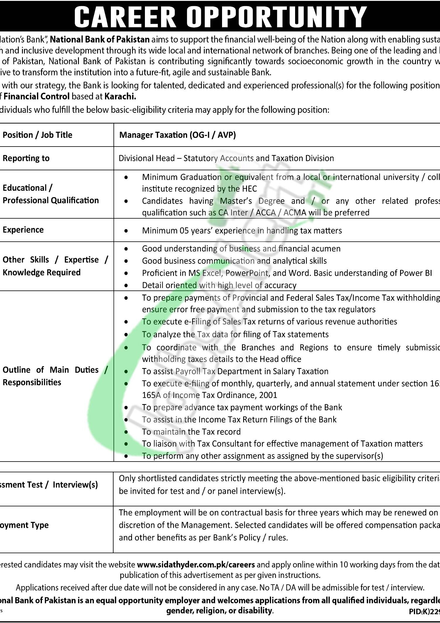 Latest Career Opportunities Pakistan Banking Jobs 2025