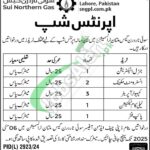 SNGPL Apprenticeship