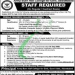 Army Burn Hall College Jobs