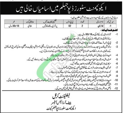 ESD Jhelum Jobs