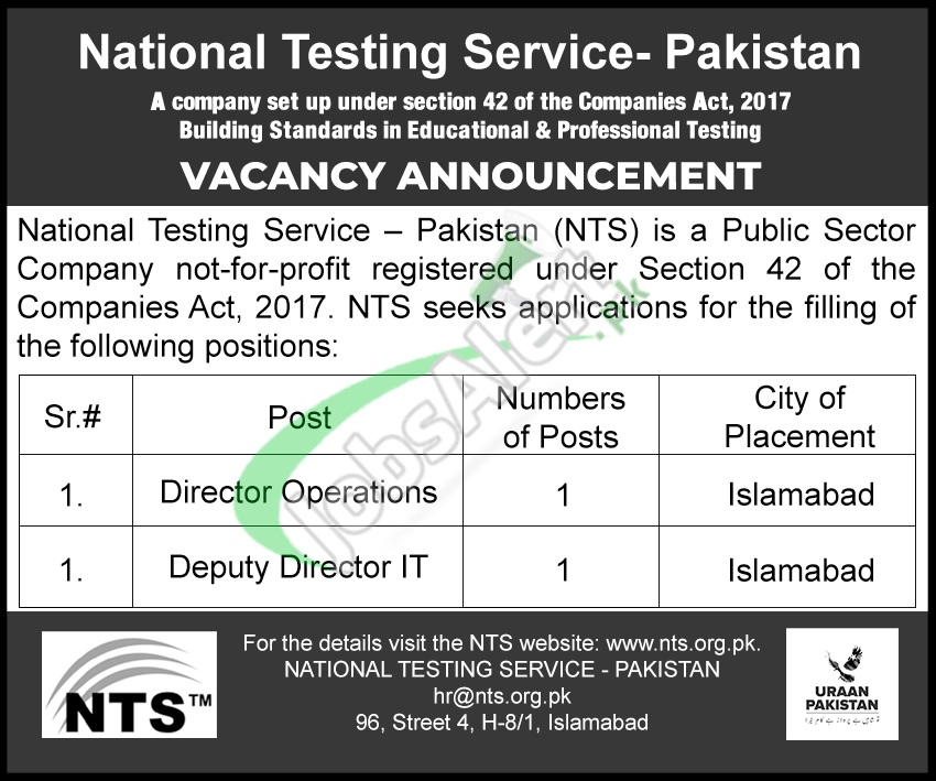 Jobs in National Testing Service