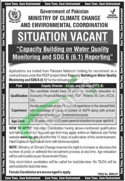 Ministry of Climate Change Jobs
