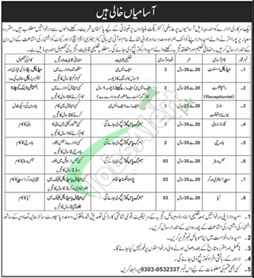 CMH Lahore Jobs