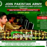 38th Technical Cadet Course (TCC) Entry 2026 Pak Army Online Registration Technical Cadet Course