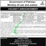 Ministry of Law and Justice Jobs