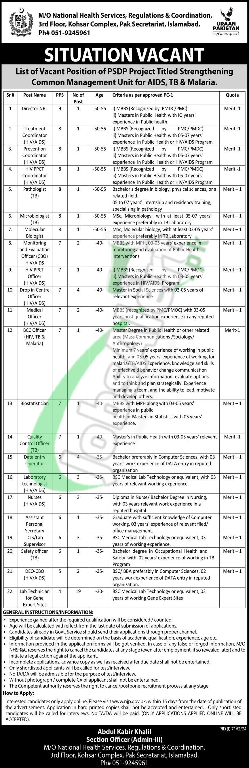 www.nhsrc.gov.pk