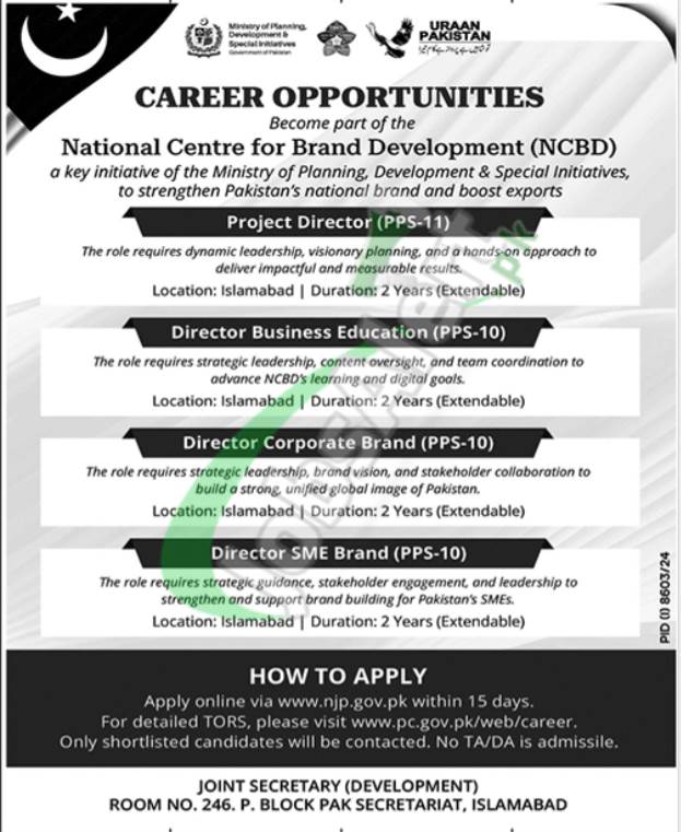 Ministry of Planning Development & Special Initiatives Jobs