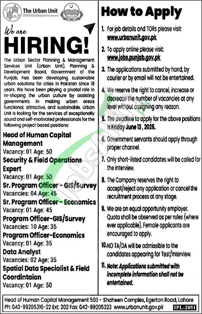 Urban Unit Jobs