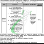 PO Box 95 GPO Rawalpindi Jobs
