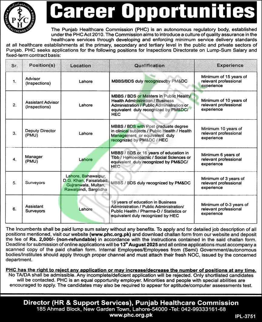 PHC Jobs