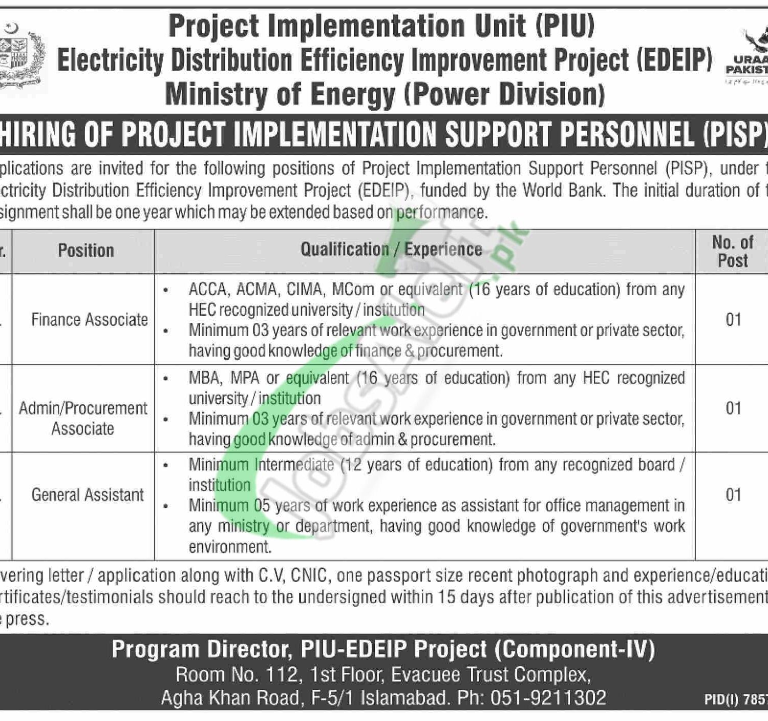 Ministry of Energy Jobs