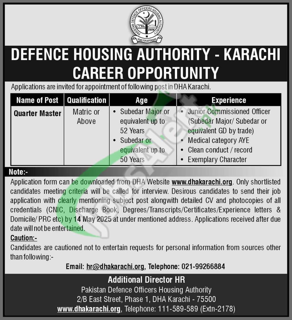 DHA Karachi Jobs