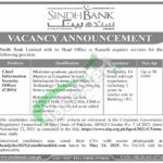 Sindh Bank Jobs