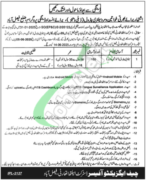 District Health Authority Faisalabad Jobs