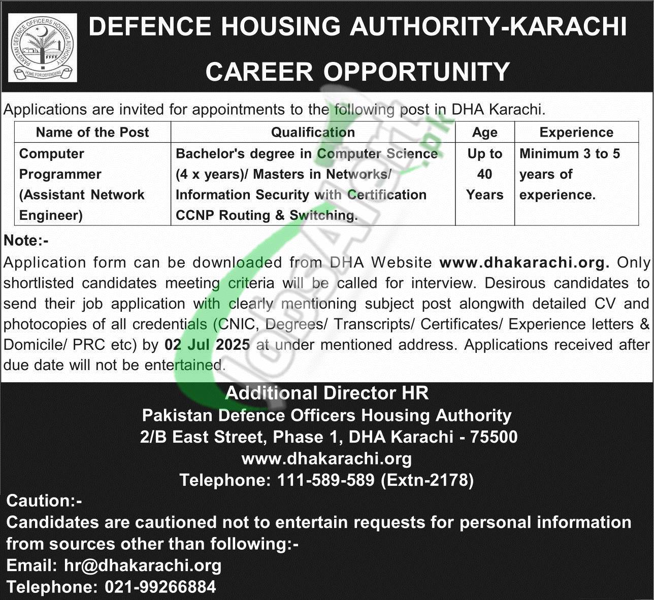 DHA Karachi Jobs