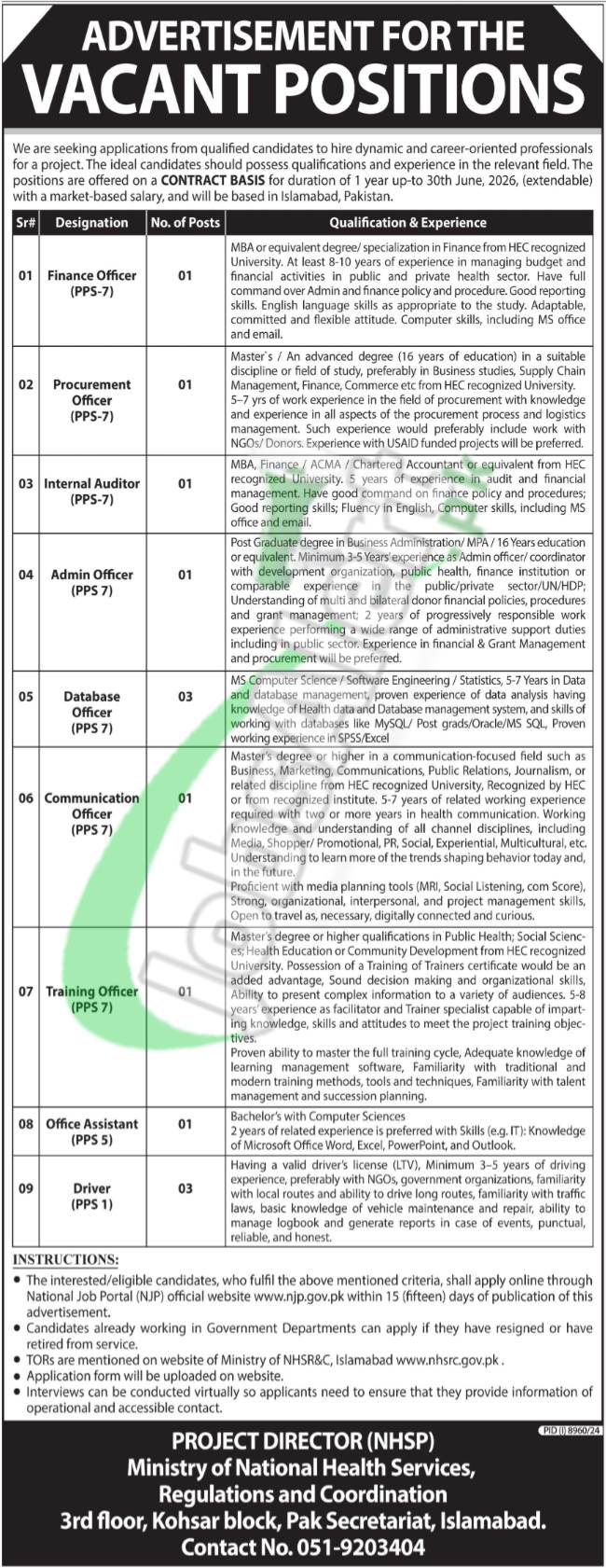 www.nhsrc.gov.pk