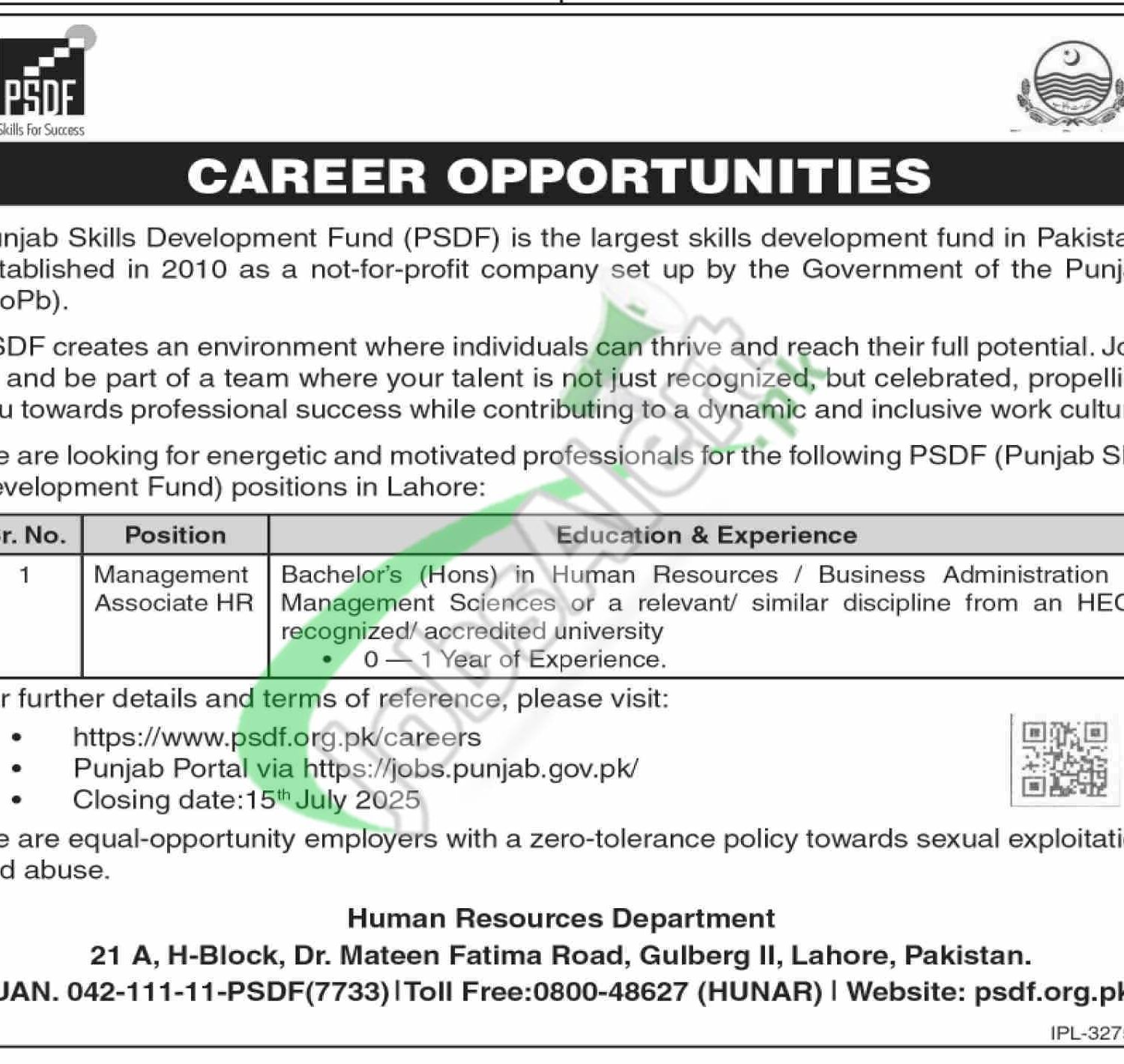 PSDF Jobs