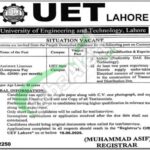 UET Lahore Careers
