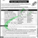 GC University Lahore Jobs
