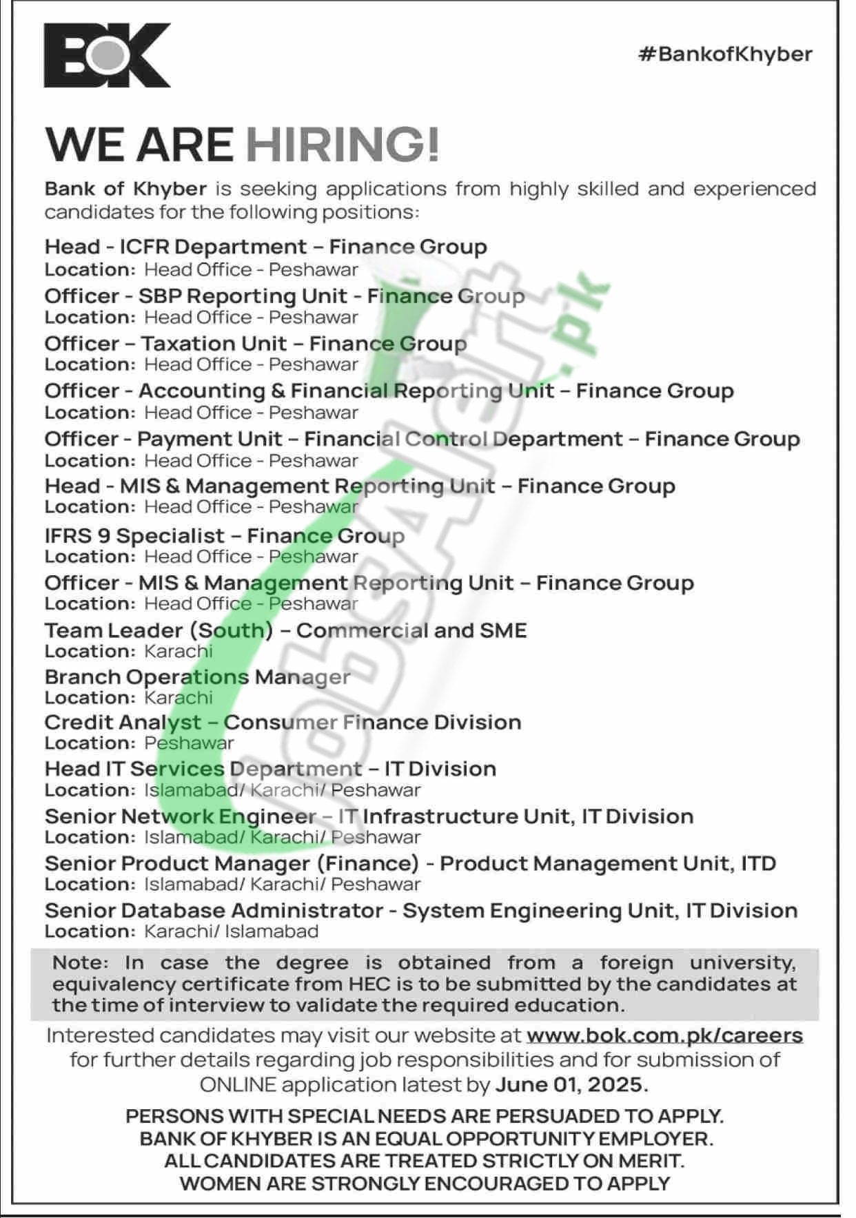 BOK Jobs