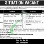PO Box No 95 GPO Rawalpindi Jobs