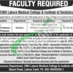 CMH Medical College & Institute of Dentistry Lahore Jobs
