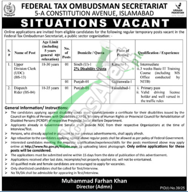 FTO Jobs