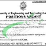 University of Engineering & Technology Lahore Jobs