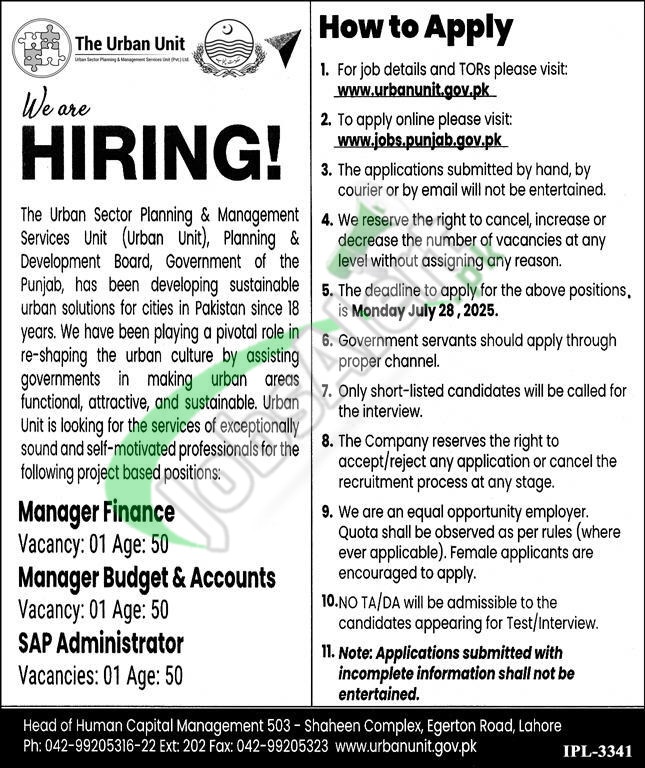 Urban Unit Jobs