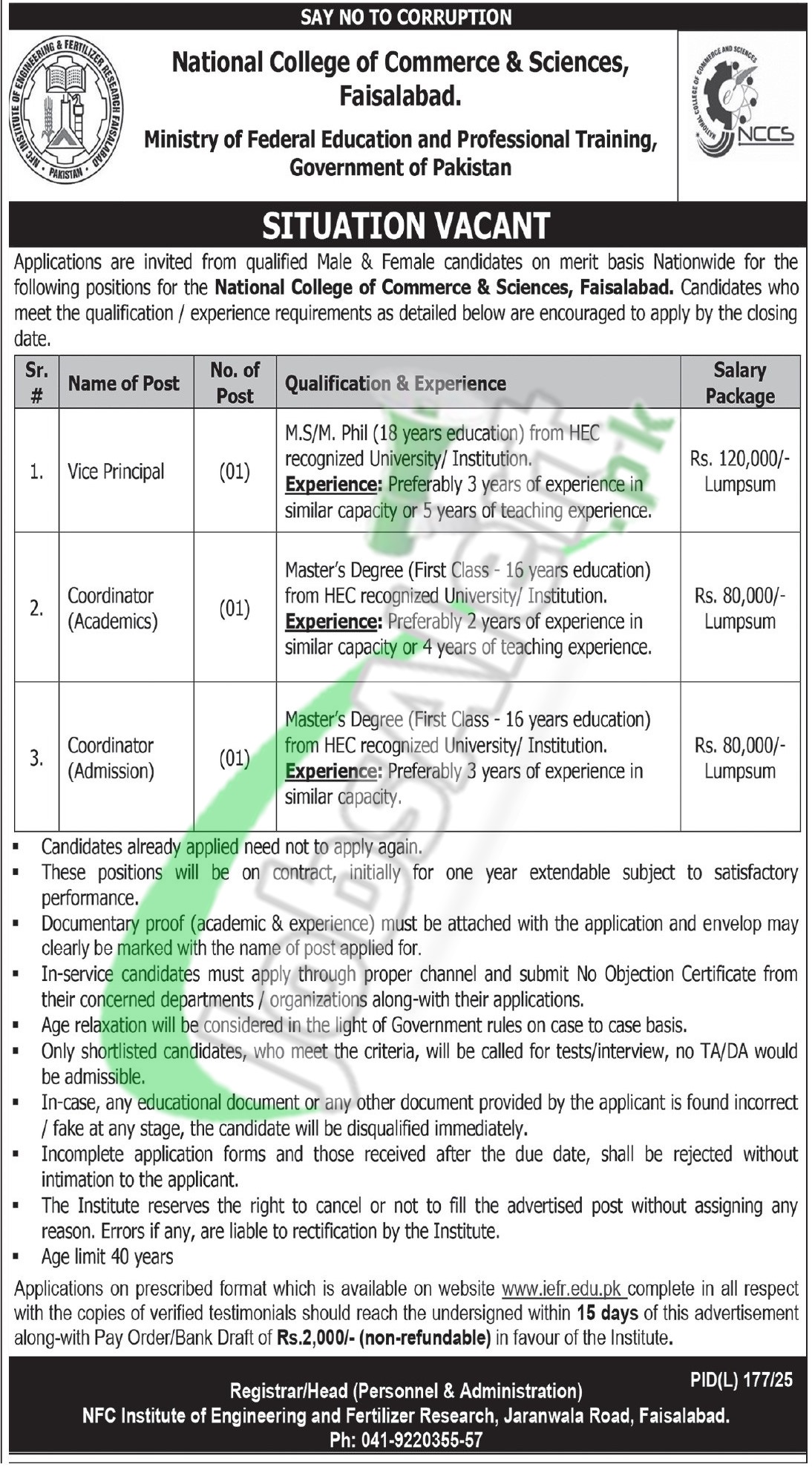 MOFEPT Jobs
