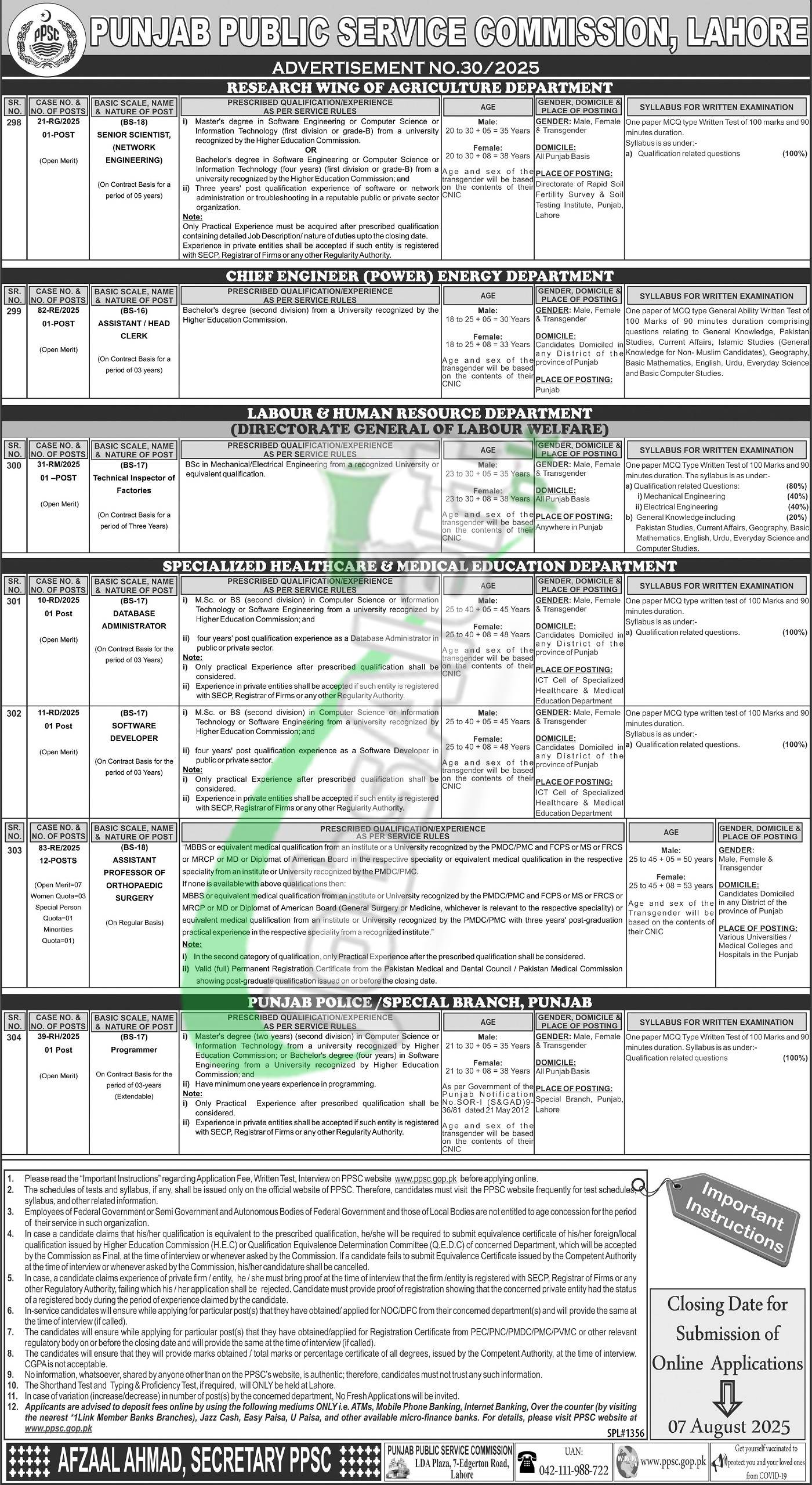 www.ppsc.gop.pk
