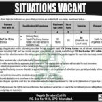 PO Box 1418 GPO Islamabad Jobs