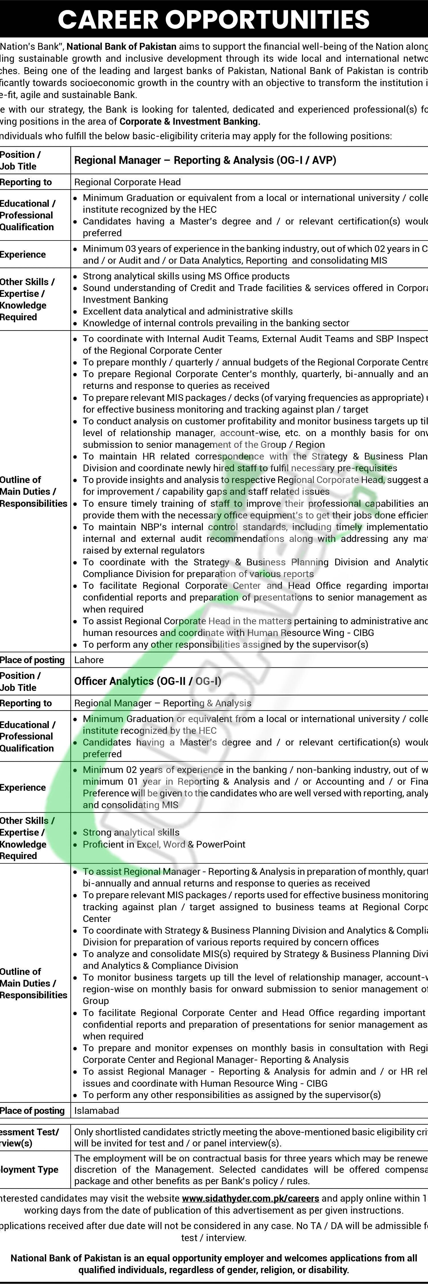 NBP Jobs