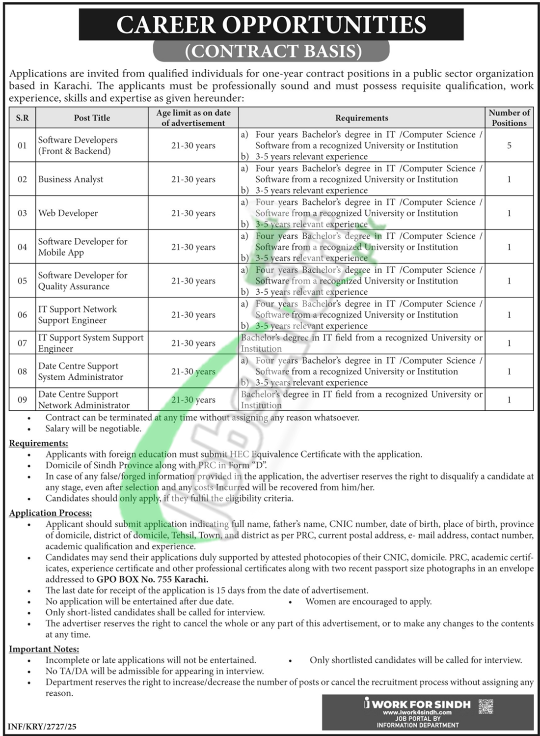 PO Box GPO 755 Jobs