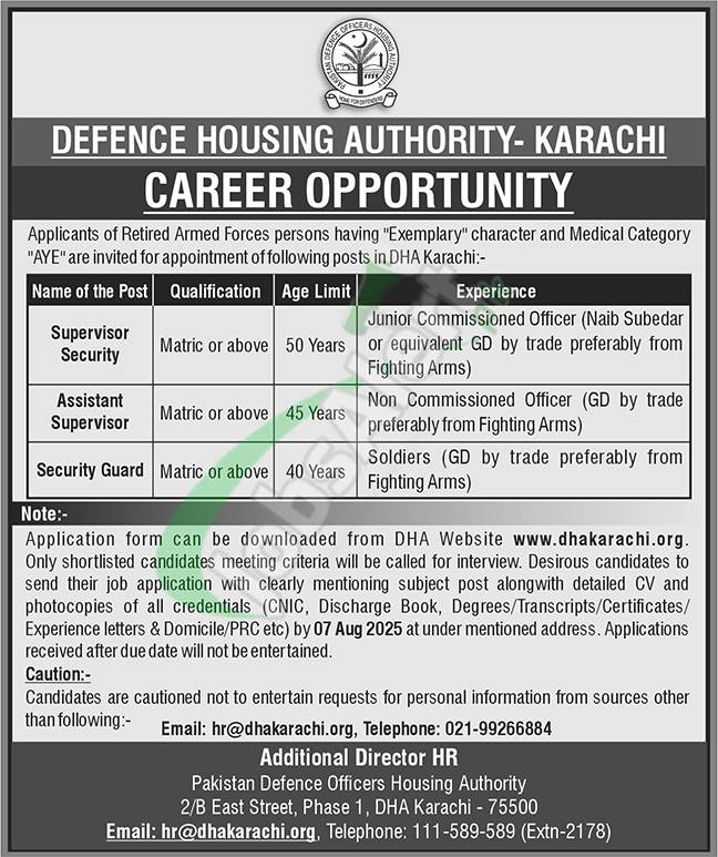 dha karachi Jobs