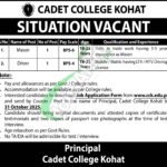 Cadet College Kohat jobs