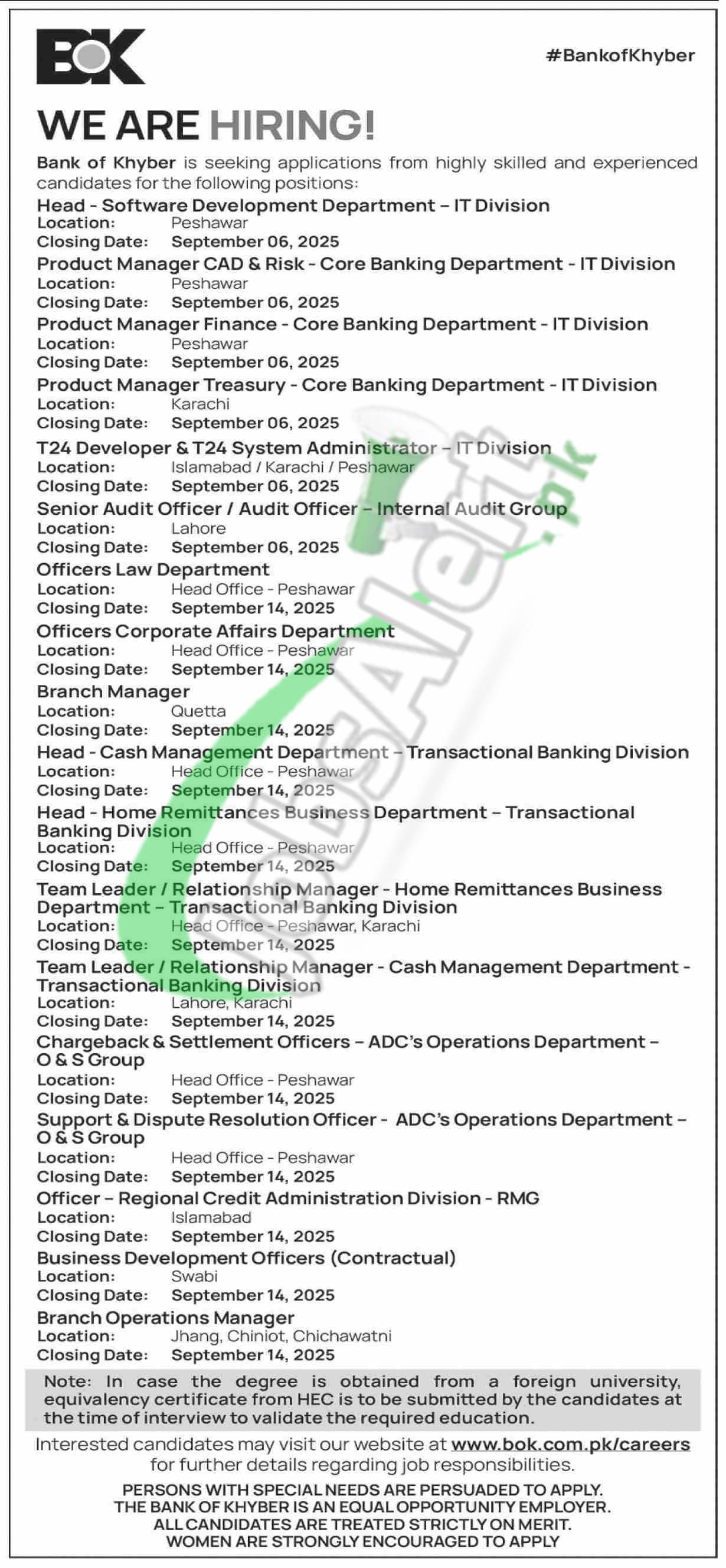 BOK Jobs