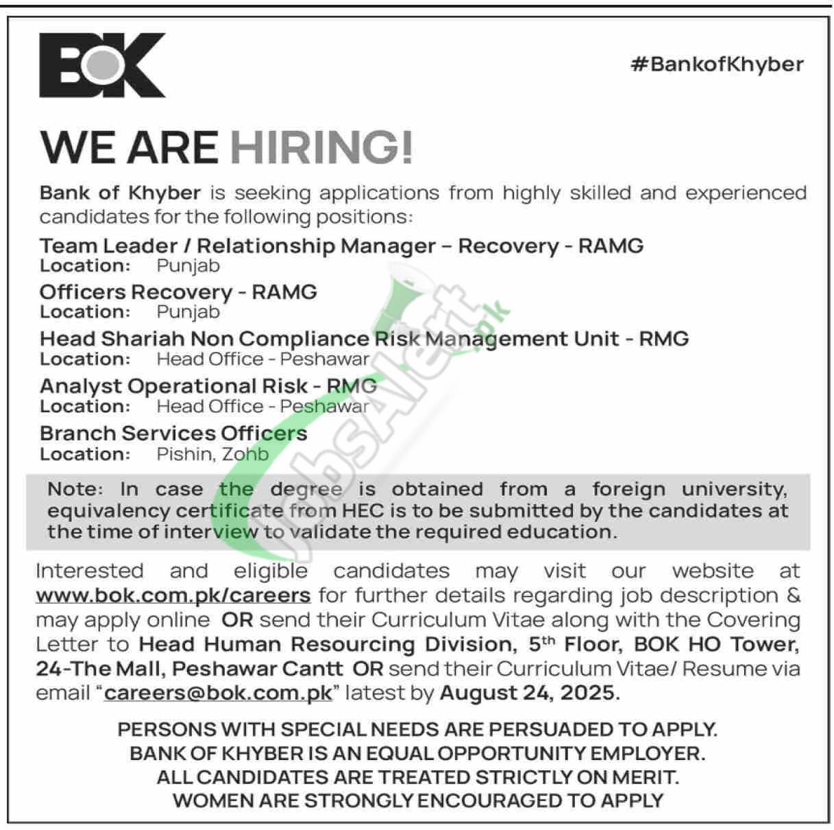 BOK Jobs