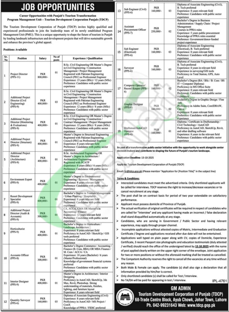 TDCP Jobs