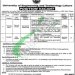 University of Engineering & Technology UET Lahore Jobs 2025 Online Apply jobs.uet.edu.pk UET Lahore Jobs Ad