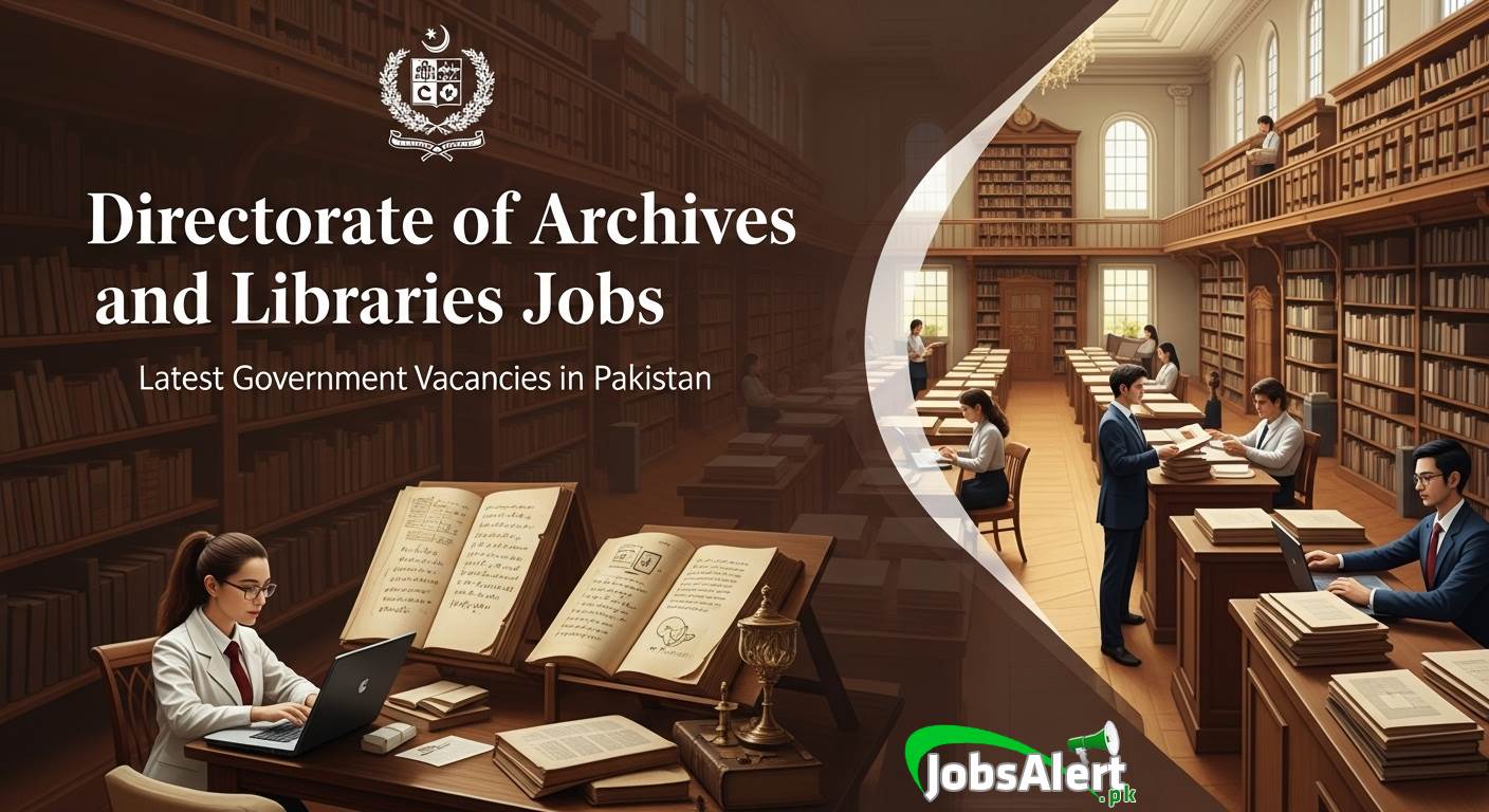 Directorate of Archives and Libraries Jobs 2025 in Pakistan