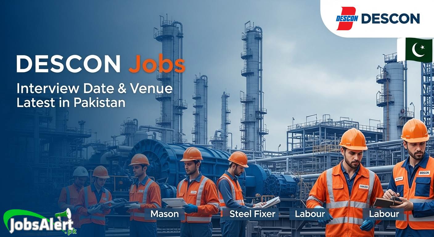 DESCON Jobs 2025 in Pakistan Interview Date & Venue Latest