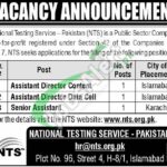 Senior Assistant Jobs in National Testing Service 2025 Application Form Jobs in National Testing Service
