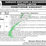 Karachi Shipyard Jobs