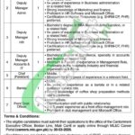 Join Cantonment Board Malir Jobs 2026 Career Opportunities Malir Cantonment Board Jobs