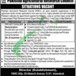 Project Manager Jobs in PARC - Pakistan Agriculture Research Council PARC Project Manager Jobs