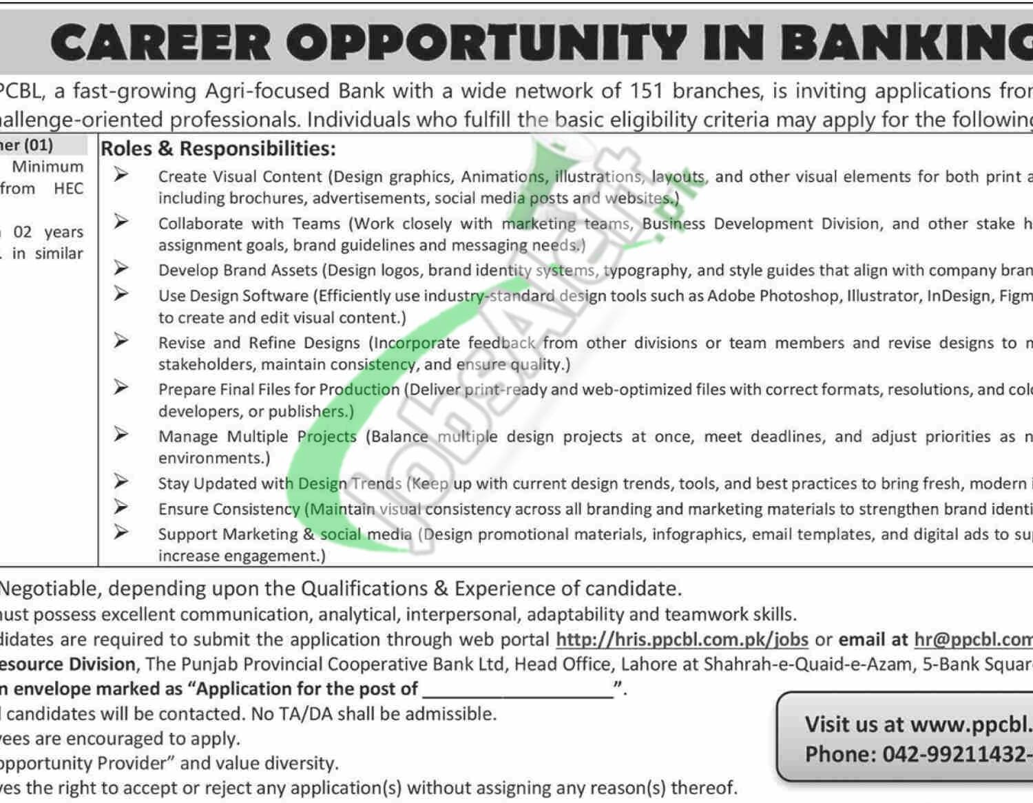 Online Apply PPCBL Jobs 2025 Punjab Provincial Cooperative Bank PPCBL Jobs