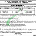 Session Court Kamber Shahdadkot Jobs